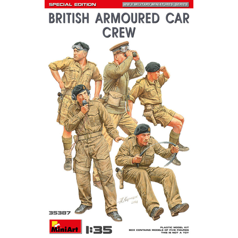 Équipage de voiture blindée britannique - 1/35 - MINIART 35387