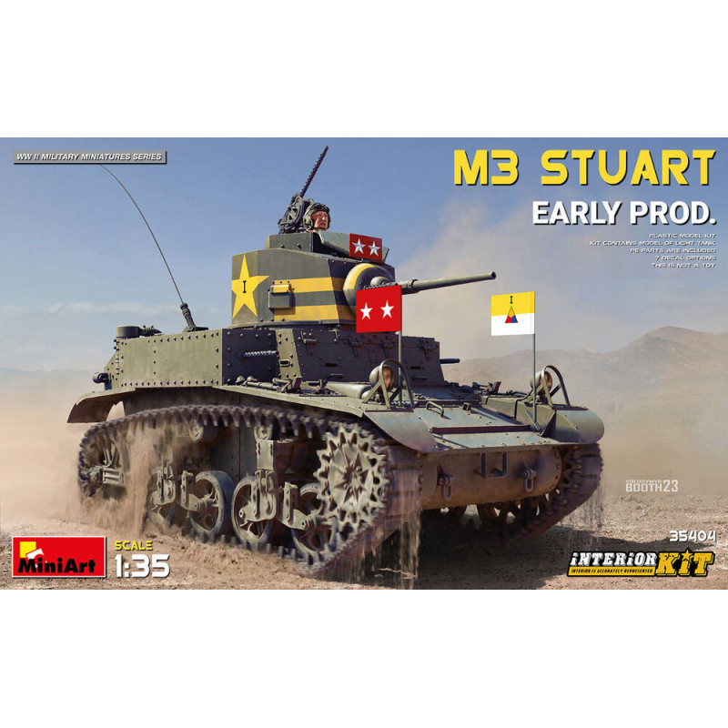 Char M3 Stuart Early Prod. - 1/35 - MINIART 35404