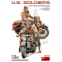 Soldats américains avec motos WLA - 1/35 - MINIART 35422
