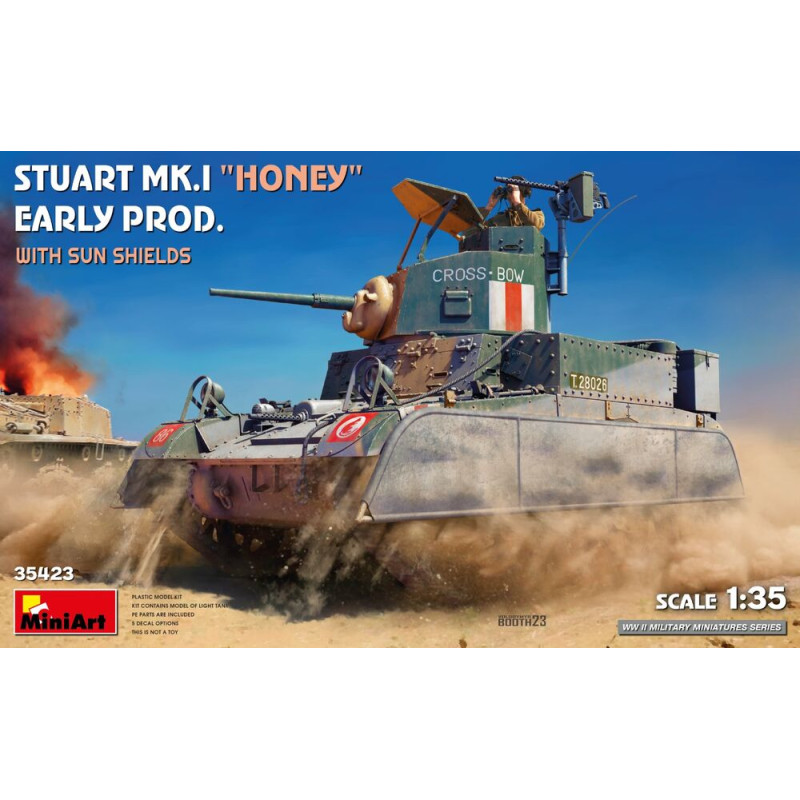 Stuart Mk.I Honey début de Prod. avec pare-soleil - 1/35 - MINIART 35423