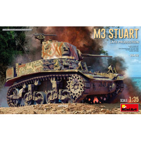 Char léger M3 Stuart. Production tardive - Échelle 1/35 - MINIART 35432
