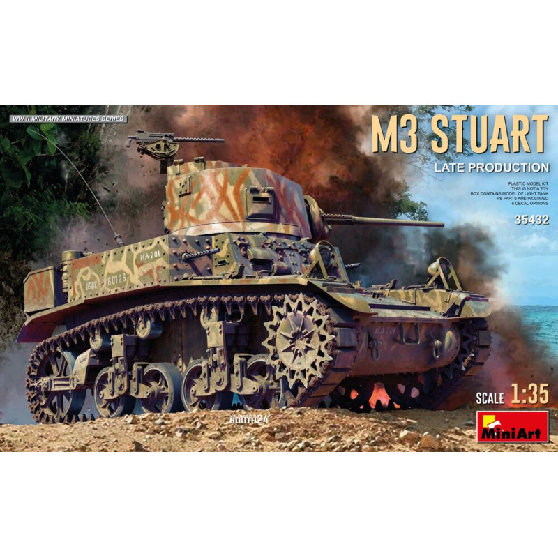 Char léger M3 Stuart. Production tardive - Échelle 1/35 - MINIART 35432