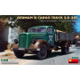 Camion cargo allemand 3 tonnes 3.6-36S. Plateau - Type standard. Service militaire - Échelle 1/35 - MINIART 35442