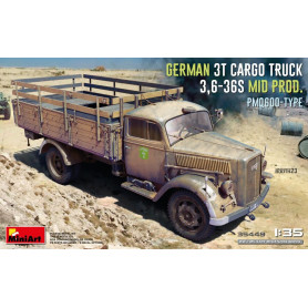 Camion cargo allemand 3 tonnes 3,6-36S Mid Prod. PmQ600 - 1/35 - MINIART 35449
