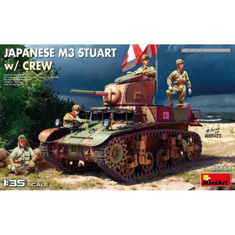 Char M3 Stuart japonais avec équipage - 1/35 - MINIART 35454