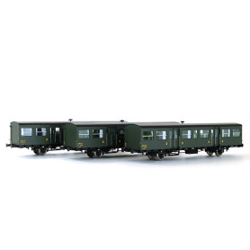 Coffret 3 voitures S-O SNCF ép. IIIa échelle HO - REE VB-146