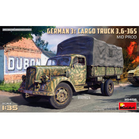 Camion cargo allemand 3 tonnes 3,6-36S Mid Prod - 1/35 - MINIART 35456