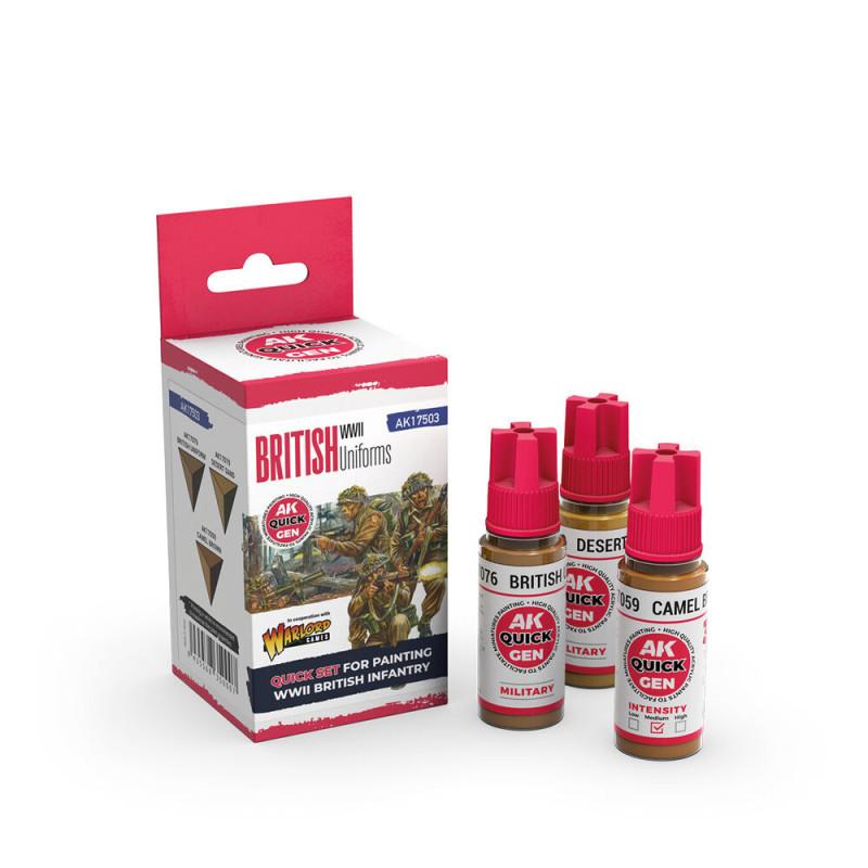 Set couleurs uniformes britanniques WWII - AK INTERACTIVE AK17503