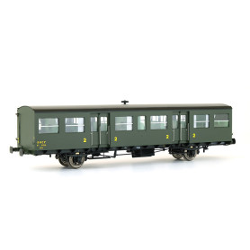 Voiture S-O 2ème CL porte-lanternes anciens SNCF ép. IIIb - HO - REE VB-151