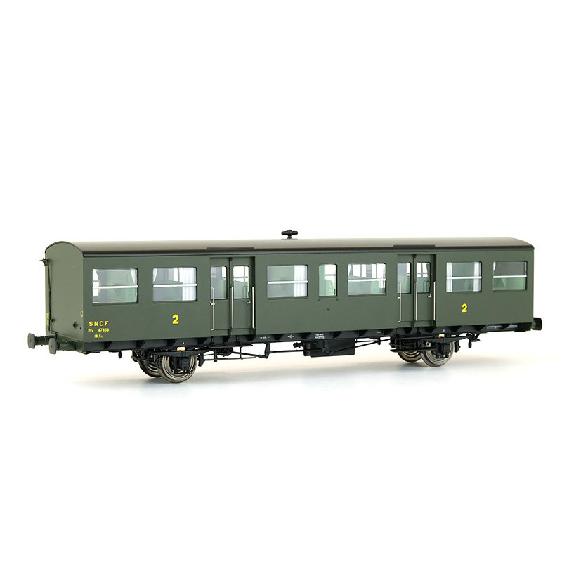 Voiture S-O 2ème classe petites gouttières SNCF ép. IIIb échelle HO - REE VB-153