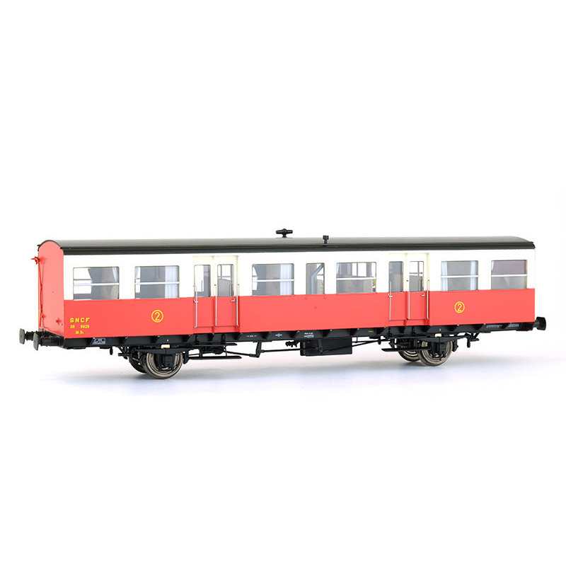 Voiture S-O 2ème Rouge et crème autorail SNCF ép. IIIb échelle HO - REE VB-156