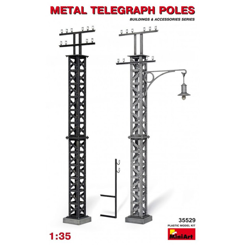 Poteaux télégraphiques en treillis - 1/35 - MINIART 35529
