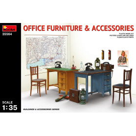 Mobilier et accessoires de bureau - 1/35 - MINIART 35564