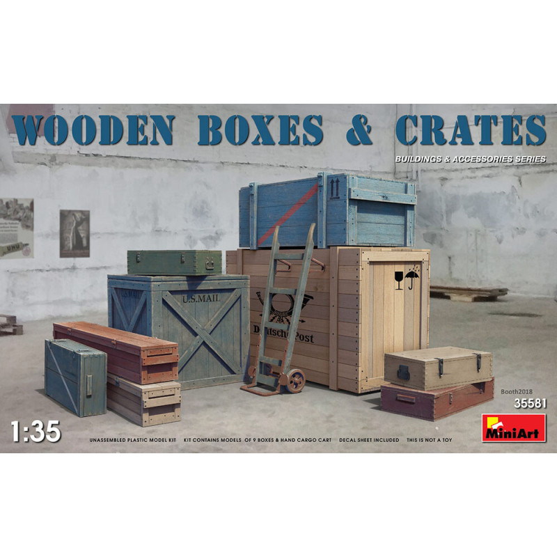 Caisses et boîtes en bois - 1/35 - MINIART 35581