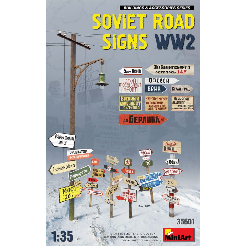 Panneaux routiers soviétiques WWII - 1/35 - MINIART 35601