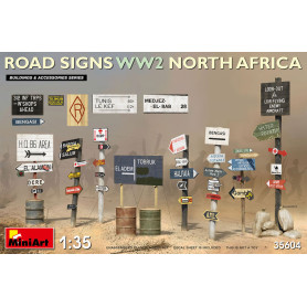 Panneaux routiers WWII (Afrique du Nord) - 1/35 - MINIART 35604