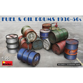 Fûts de carburant et d'huile, années 1930-1950 - 1/35 - MINIART 35613