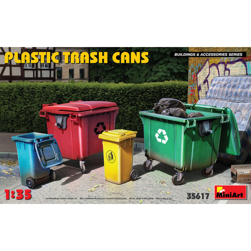 Poubelles en plastique - 1/35 - MINIART 35617