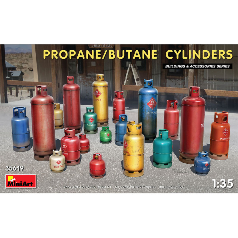 Bouteilles de propane/butane - 1/35 - MINIART 35619
