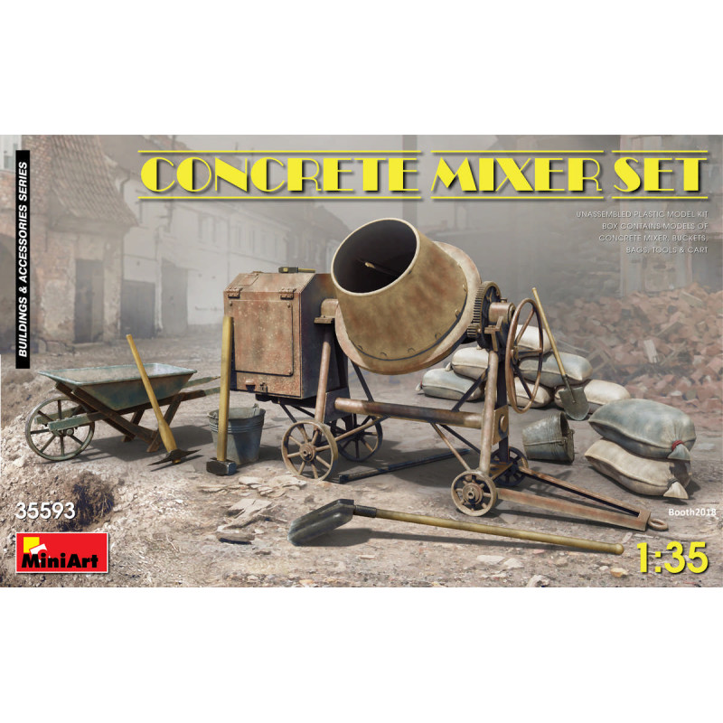 Ensemble bétonnière - 1/35 - MINIART 35593