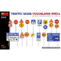 Panneaux de signalisation routière. Yougoslavie, années 1990 - Échelle 1/35 - MINIART 35643