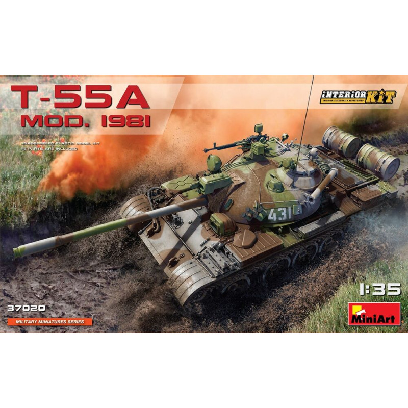 Char soviétique T-55A Mod.1981 - 1/35 - MINIART 37020