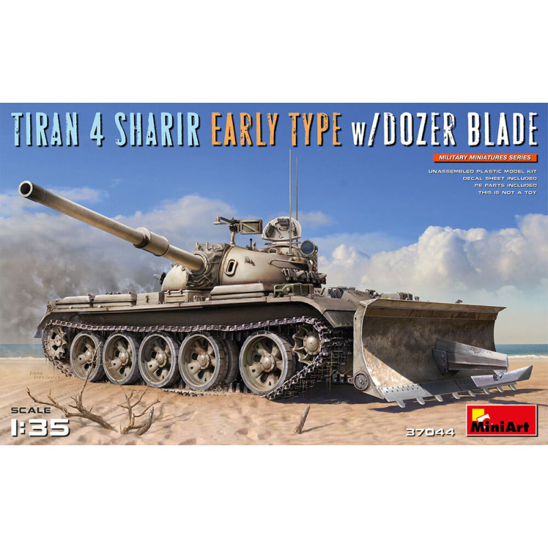 Tiran 4 Sharir Early Type avec lame de bulldozer - 1/35 - MINIART 37044