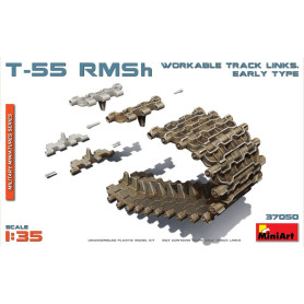 Chenilles fonctionnelles pour T-55 RMSh. Type initial - Échelle 1/35 - MINIART 37050
