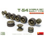 Jeu de roues pour T-54. Modèle ancien - Échelle 1/35 - MINIART 37054