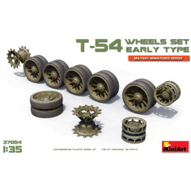 Jeu de roues pour T-54. Modèle ancien - Échelle 1/35 - MINIART 37054