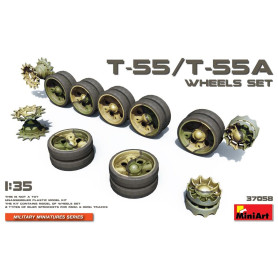 Jeu de roues T-55/T-55A - 1/35 - MINIART 37058