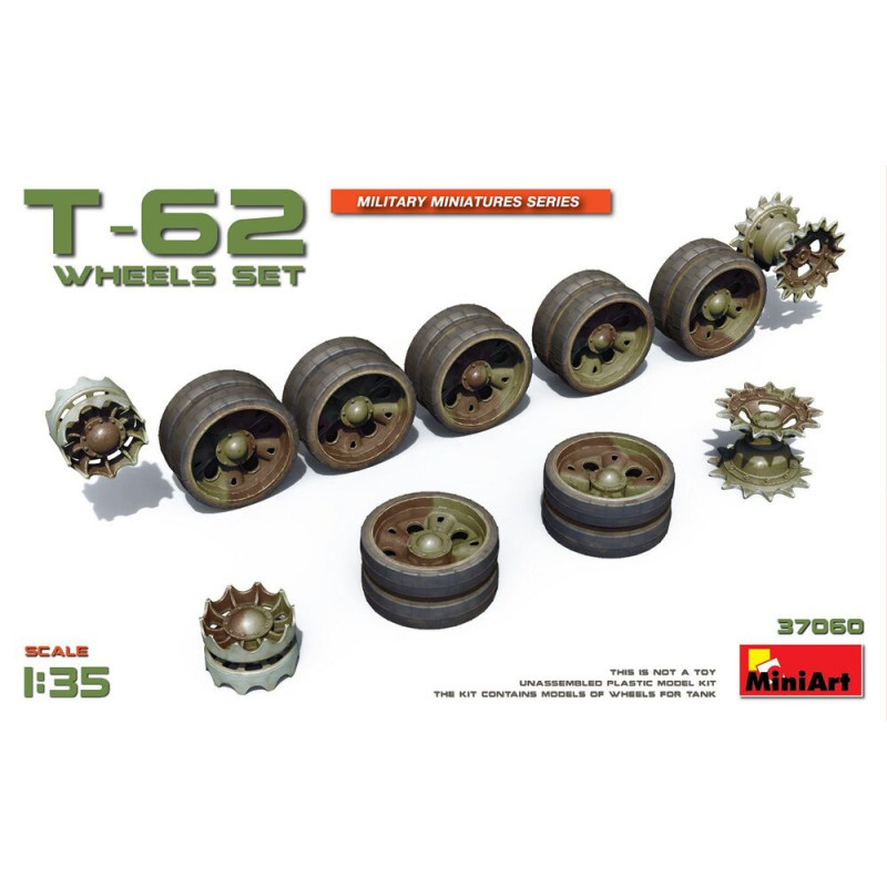 Jeu de roues T-62 - 1/35 - MINIART 37060