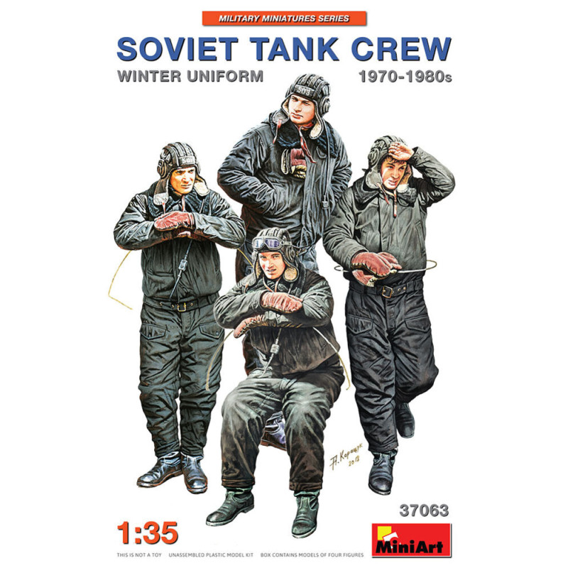 Équipage de char soviétique des années 1970-1980. Uniforme d'hiver - 1/35 - MINIART 37063