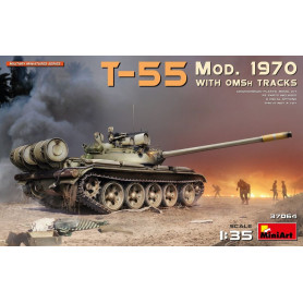 T-55 Mod. 1970 avec chenilles OMSh - 1/35 - MINIART 37064