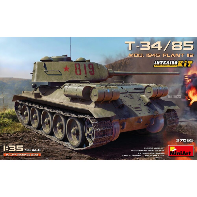 Char T-34-85 Mod. 1945. Usine 112 - 1/35 - MINIART 37065