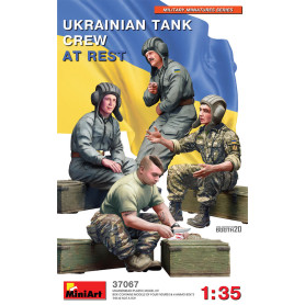 Équipage de char ukrainien au repos - 1/35 - MINIART 37067