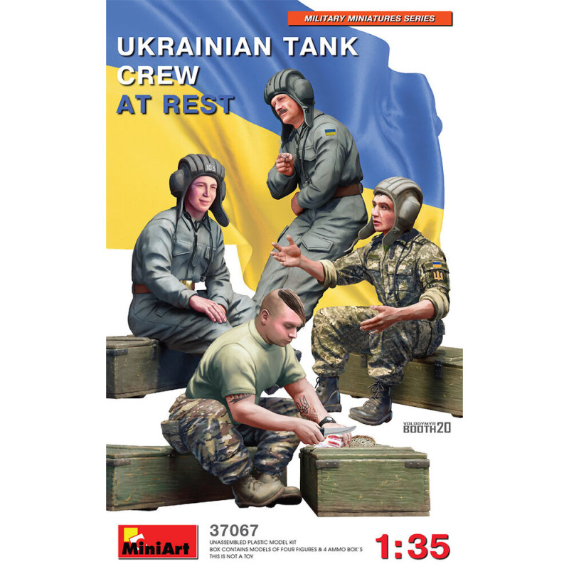 Équipage de char ukrainien au repos - 1/35 - MINIART 37067