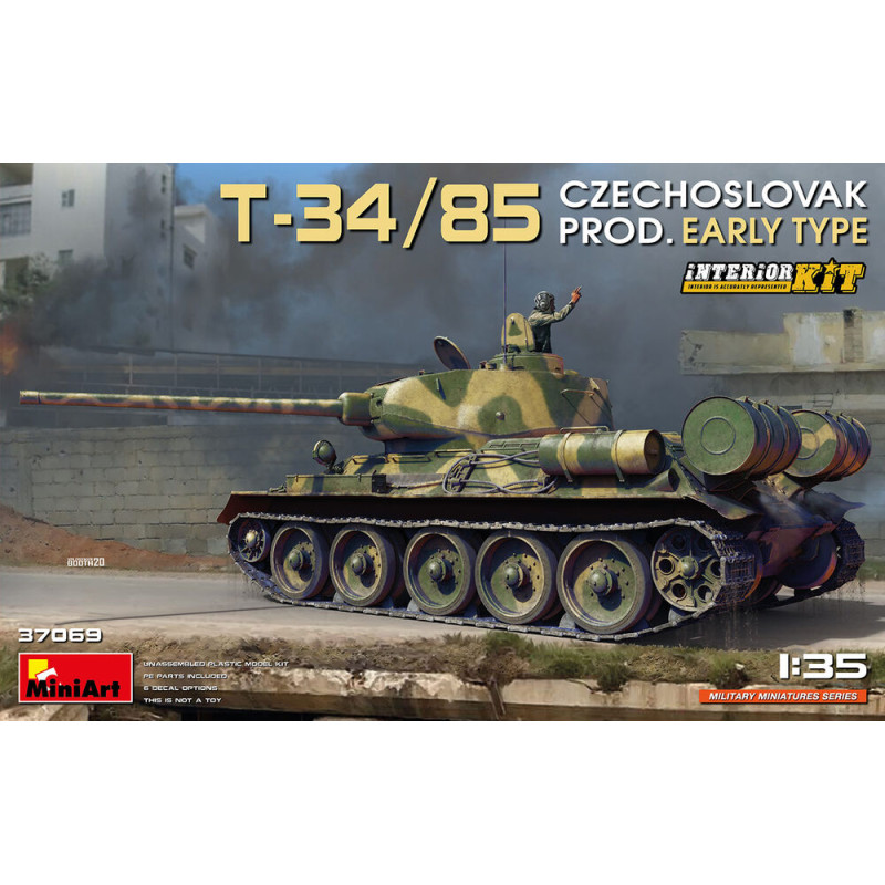 T-34/85 Production tchécoslovaque, version initiale - 1/35 - MINIART 37069