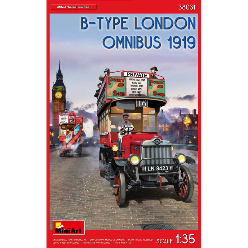 Omnibus de Londres de type B (1919) - 1/35 - MINIART 38031