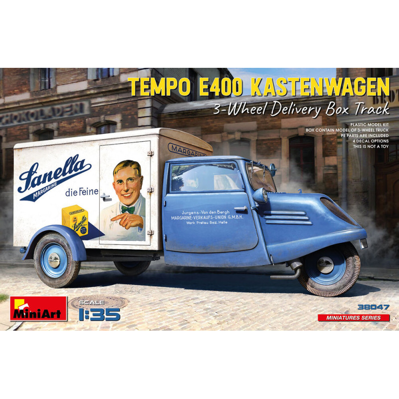 Camionnette de livraison à 3 roues Tempo E400 - Échelle 1/35 - MINIART 38047