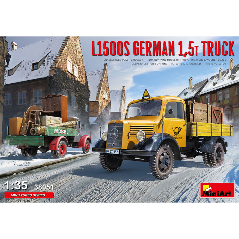 Camion allemand L1500S 1,5t - 1/35 - MINIART 38051