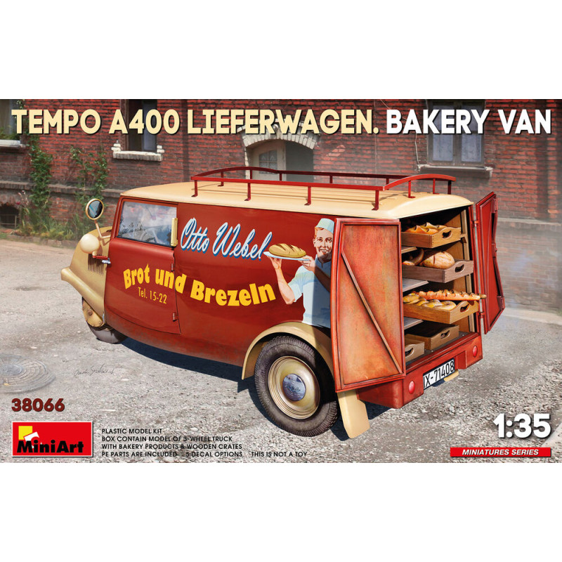Fourgon de livraison Tempo A400 boulangerie - 1/35 - MINIART 38066