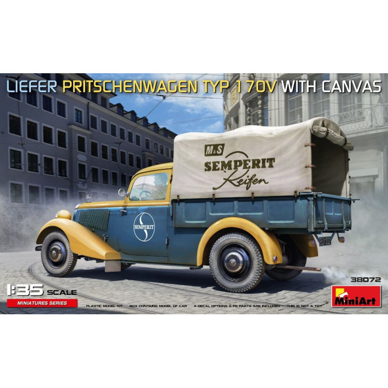 Camion plateau de livraison type 170V avec bâche - 1/35 - MINIART 38072