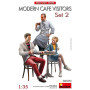 Clients et serveur de café moderne 2 - 1/35 - MINIART 38090