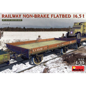 Wagon plat ferroviaire sans frein 16,5 t - 1/35 - MINIART 39004