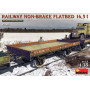 Wagon plat ferroviaire sans frein 16,5 t - 1/35 - MINIART 39004