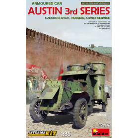Voiture blindée Austin 3e série : service tchécoslovaque, russe et soviétique - 1/35 - MINIART 39007