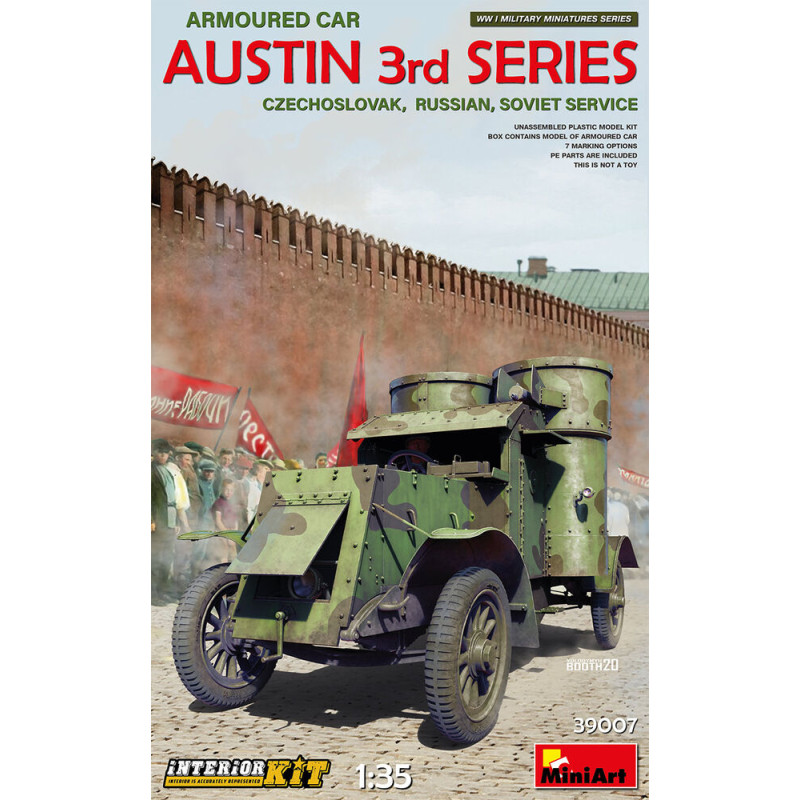 Voiture blindée Austin 3e série : service tchécoslovaque, russe et soviétique - 1/35 - MINIART 39007
