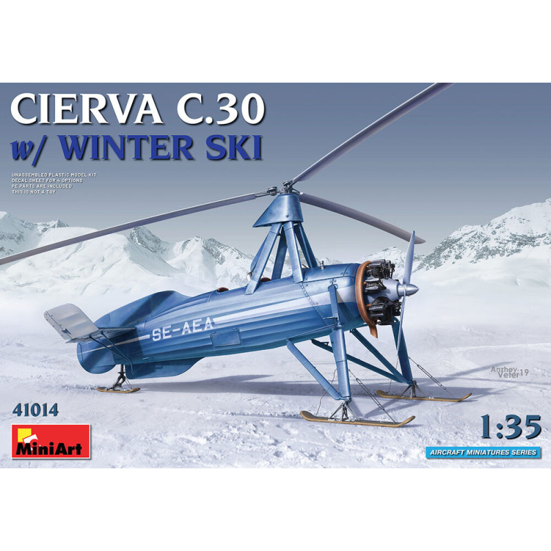 Autogire Cierva C.30 avec skis d'hiver - 1/35 - MINIART 41014