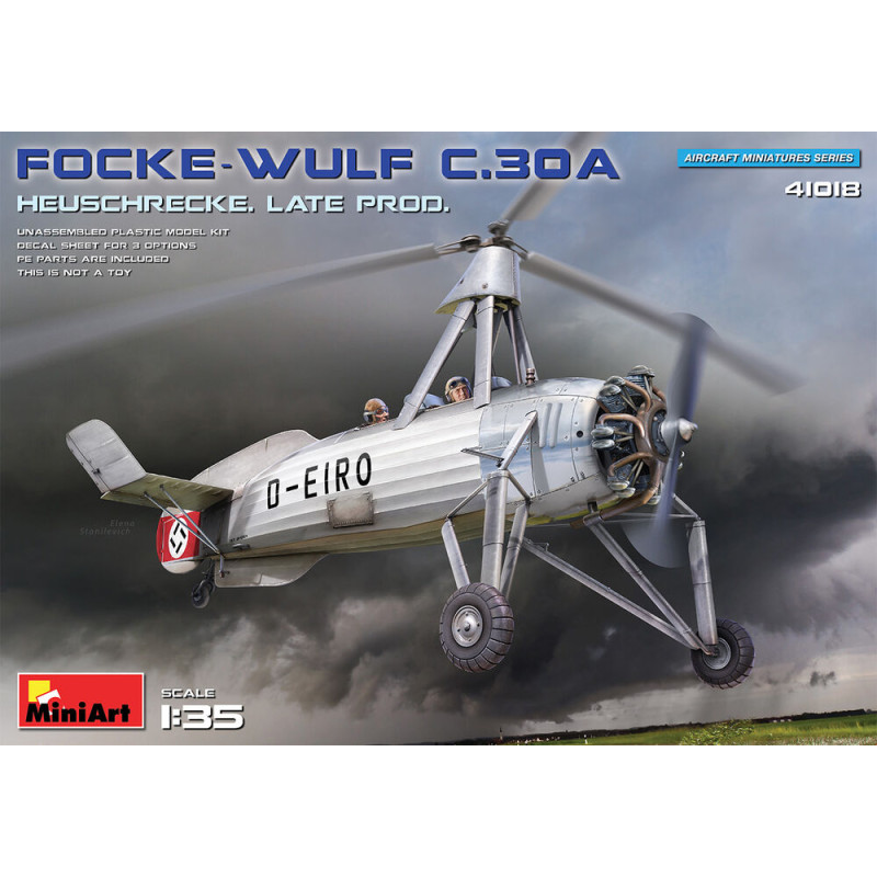 Autogire Sauterelle Focke-Wulf FW C.30A. Production tardive - 1/35 - MINIART 41018
